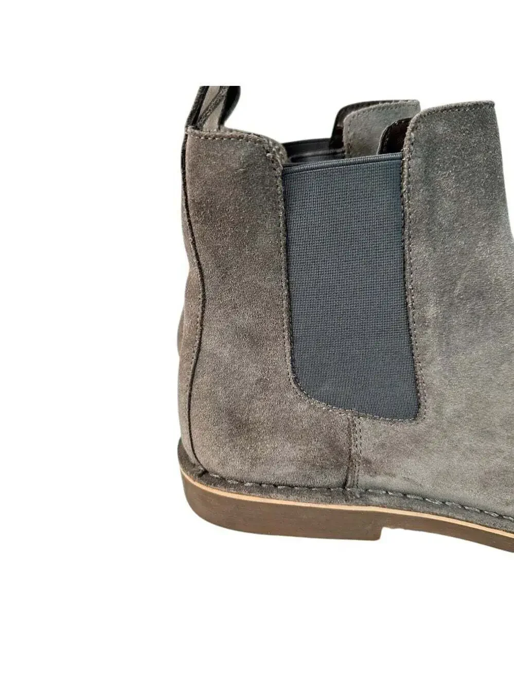 The Rail Mens Suede Chelsea Boots With Rubber Soles Size Grey Classic Casualcore